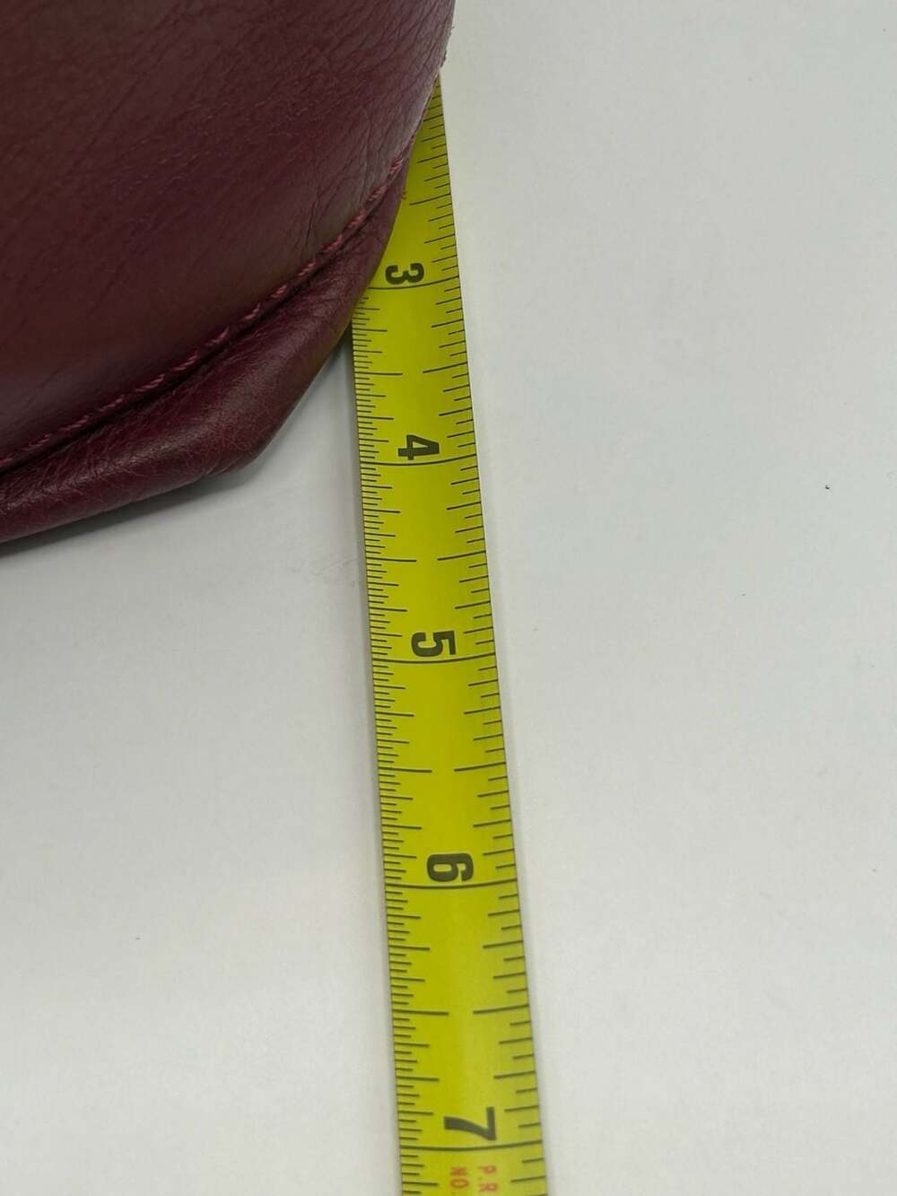 Sundance Maroon Pebbled Leather Shoulder Bag Made in Spain - Picture 10 of 10